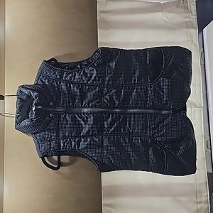 Hurley Gray Houndstooth Puffer Vest